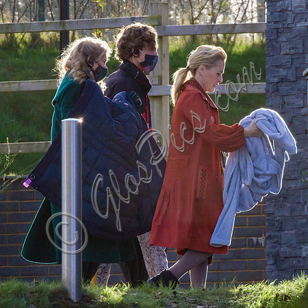 Gillian Anderson filming Sex Education season 3