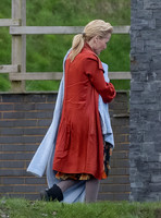 Gillian Anderson filming Sex Education season 3