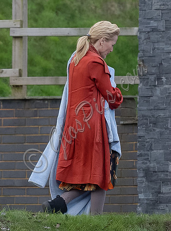 Gillian Anderson filming Sex Education season 3