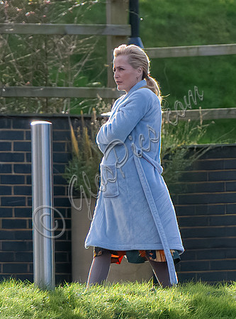 Gillian Anderson filming Sex Education season 3