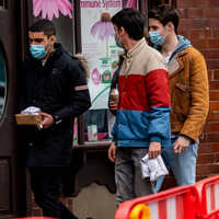 Asa Butterfield, Connor Swindells and Sami Outalbali