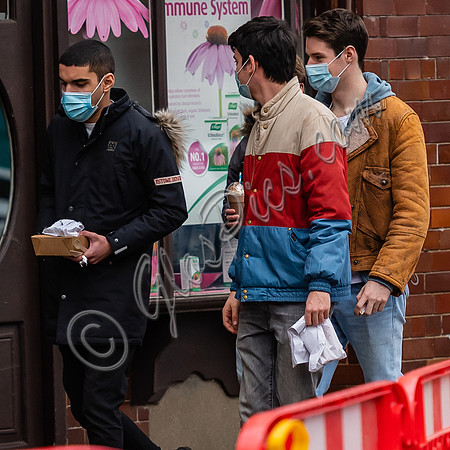 Asa Butterfield, Connor Swindells and Sami Outalbali
