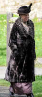 Maggie Smith on set filming Downton Abbey 2013