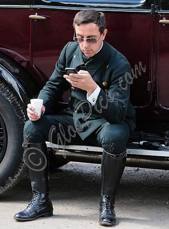 Film extras Downton Abbey