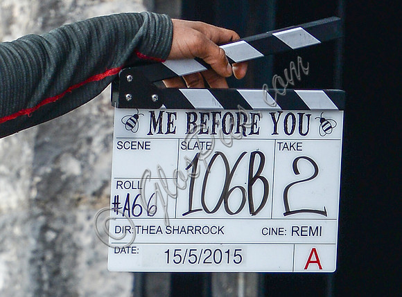 close-up of Clapper board