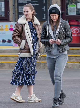Erin Doherty on set of Chloe