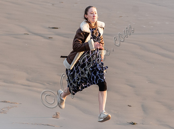 Erin Doherty on set of Chloe