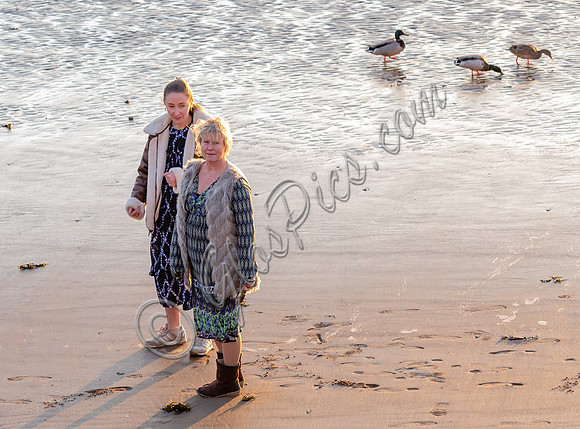 Erin Doherty and Lisa Palfrey on set of Chloe