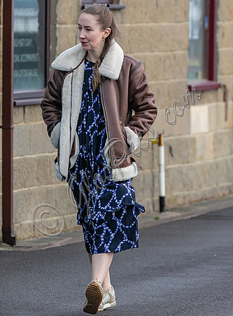 Erin Doherty on set of Chloe