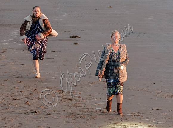 Erin Doherty and Lisa Palfrey on set of Chloe