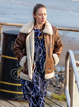 Erin Doherty on set of Chloe