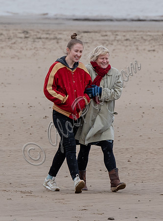 Erin Doherty and Lisa Palfrey on set of Chloe