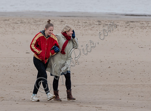Erin Doherty and Lisa Palfrey on set of Chloe