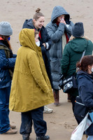 Erin Doherty and Lisa Palfrey on set of Chloe