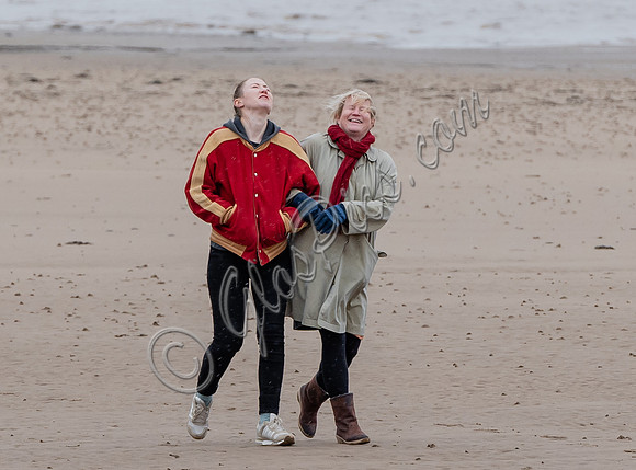 Erin Doherty and Lisa Palfrey on set of Chloe