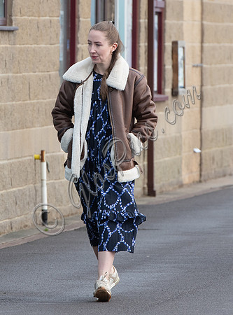 Erin Doherty on set of Chloe
