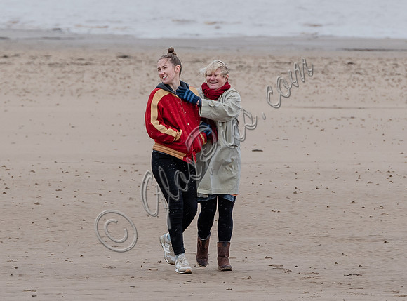 Erin Doherty and Lisa Palfrey on set of Chloe