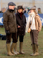 Christian and Geri Horner, with Christian's mother Sara in the parade ring, Cocklebarrow Races, 2026