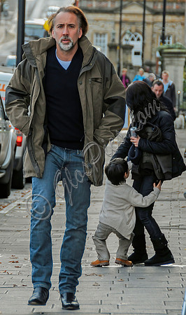 Nicolas Cage, Alice Kim and Kal-El Cage