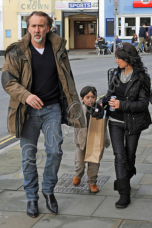 Nicolas Cage, Alice Kim and Kal-El Cage