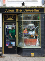 External view of "Julian the Jeweller", Glastonbury, Somerset.