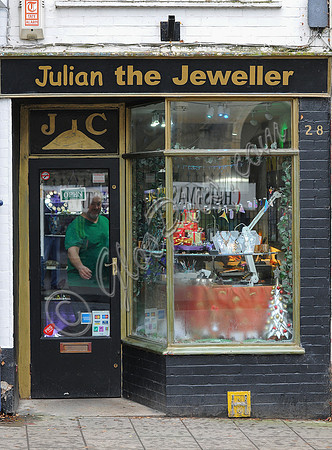 External view of "Julian the Jeweller", Glastonbury, Somerset.