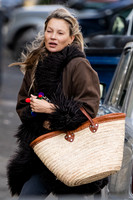 Fresh faced Kate Moss in Lechlade