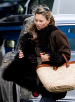 Fresh faced Kate Moss in Lechlade