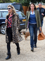 Kate Moss wearing Burberry Prorsum leopard print rabbit fur coat