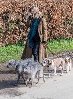 Kate Moss dog walking