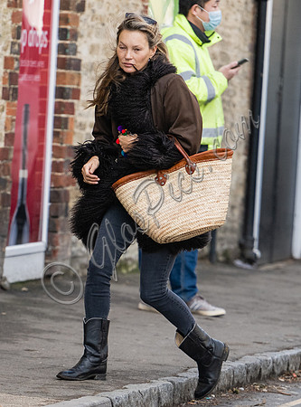 Fresh faced Kate Moss in Lechlade