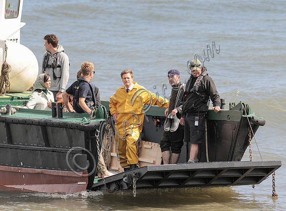 Filming "The Mercy"