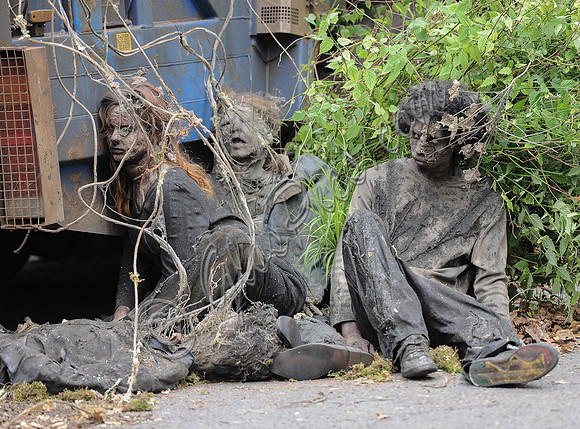 extras as 'hungries" on film set