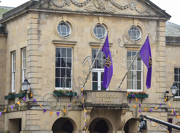 Wells Town Hall film location for the Warleggan Bank, in TruroCornwall in Poldark