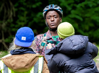 Ncuti Gatwa on set of Sex Education filming