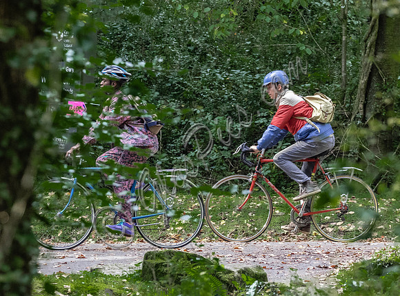 Butterfield and Ncuti Gatwa on bicycles film Sex EducationAsa