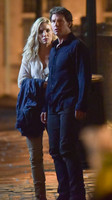 Tom Cruise with Annabelle Wallis on set of "The Mummy"