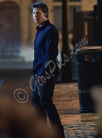 Tom Cruise on set of "The Mummy"