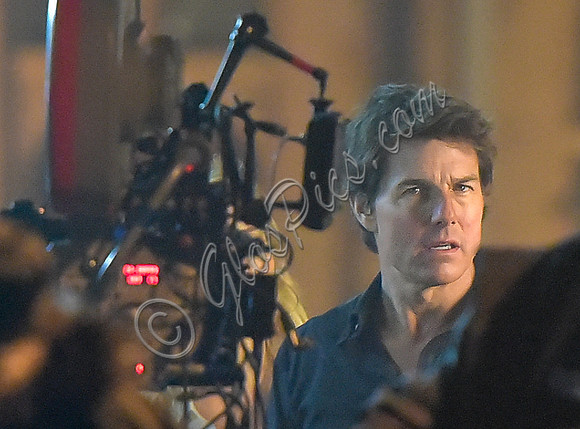 Tom Cruise on set of "The Mummy"