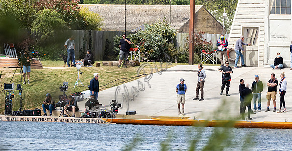 Director George Clooney working on his 61st Birthday
