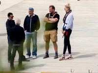 Director George Clooney working on his 61st Birthday