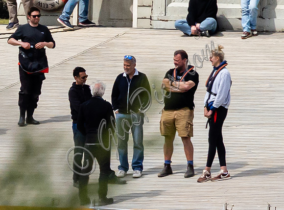 Director George Clooney working on his 61st Birthday