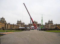Set getting ready to film latest James Bond Movie at Blenheim Palace, Oxfordshire 'Spectre