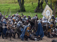 Battle scene filming for The White Princess