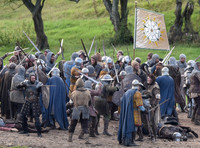Battle scene filming for The White Princess