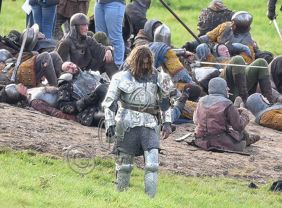 Battle scene filming for The White Princess