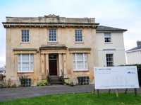 exterior views of St John's Lodge, Cheltenham
