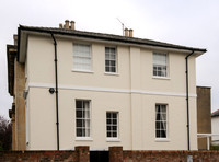 exterior views of St John's Lodge, Cheltenham