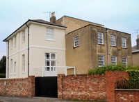 exterior views of St John's Lodge, Cheltenham