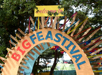 GV of entry arch into 2017 Big Feastival site